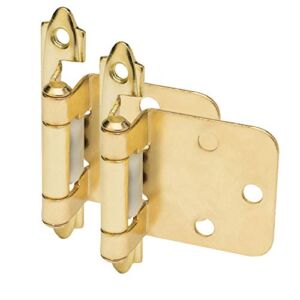 10 Pair Pack – Cosmas 15539-BB Brushed Brass Hinge Variable Overlay (Pair) [15539-BB]
