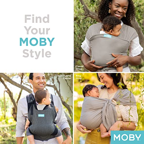 Moby Wrap Baby Carrier | Element | Baby Wrap Carrier for Newborns & Infants | #1 Baby Wrap | Baby Gift | Keeps Baby Safe & Secure | Adjustable for All Body Types | Perfect for Mom & Dad | Hydro | The Storepaperoomates Retail Market - Fast Affordable Shopping