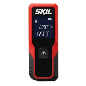 Skil 65ft. Compact Laser Distance Measurer with Wheel Measuring Mode, Backlit LCD Display, Carry Bag and battery Included – ME9821-00