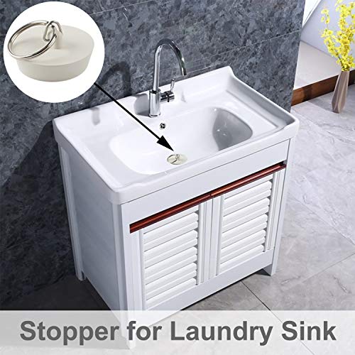 6 Pieces Drain Stopper, Rubber Sink Stopper Drain Plug with Pull Ring for Bathtub, Kitchen, Bathroom and Laundry Sink in 6 Different Sizes, White | The Storepaperoomates Retail Market - Fast Affordable Shopping