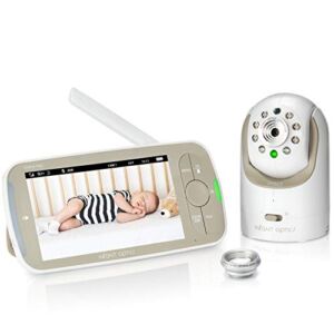 Infant Optics DXR-8 PRO Baby Monitor 720P 5″ HD Display with A.N.R. (Active Noise Reduction), White