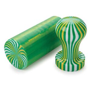 WoodRiver Acrylic Poly Resin Bottle Stopper Blank – White, Green and Yellow