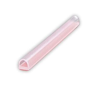 eatelle Vinyl Bulb Translucent Shower Door Seal for 1/4″ (6mm) Gap with Pre-Applied 3M Tape, Adhesive Bathroom Seal Strip for 1/4″ Thick Glass and UP(3/8, 1/2 Glass) 95 Inch Long