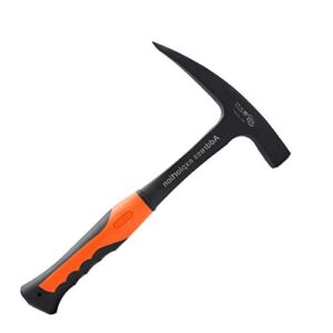 Rock Pick – 28 oz Geological Hammer with Pointed Tip & Shock Reduction Grip – 11.4 Inch