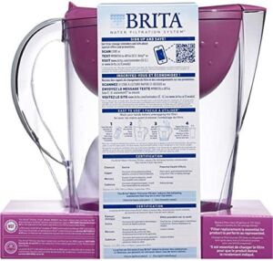 Brita Space Saver 6-Cup Pitcher with 2 Filters – Purple