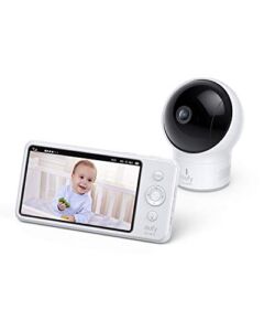 eufy Baby, SpaceView Pro 720p Video Baby Monitor with 5’’ Screen, Two-Way Audio, Pan & Tilt, Night Vision, Lullaby Player, Ideal for New Parents, Wide Angle Lens Not Included