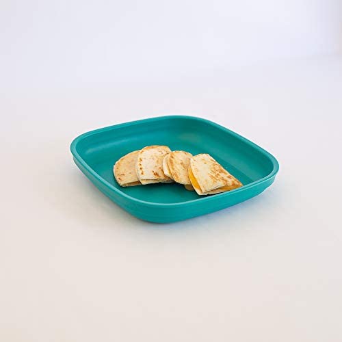 RE-PLAY Made in USA 4pk of 7.375″ Deep Walled Plates in Aqua, Sky, Navy and Teal | Made from Recycled Heavyweight Polypropylene | Dishwasher Safe | BPA Free | True Blue (4PK) | The Storepaperoomates Retail Market - Fast Affordable Shopping