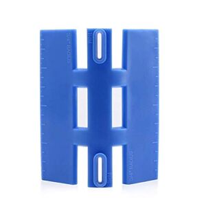 Meshin Bullnose Corner Marking Tool Easy to Operate Bull Nose Corners Trim Gauge for Baseboard Chair Rail and Crown Molding Woodworking Tool