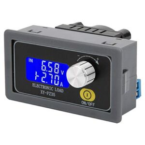 Constant Current Electronic Load Tester 5A 35W Adjustable Load Detector Battery Checker Tester Testing Tool Digital(cm: 10.00*6.00*5.00)