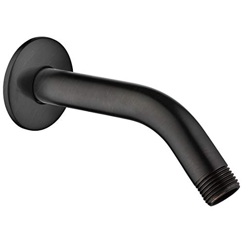 BRIGHT SHOWERS 6 Inch Brass Shower Arm with Flange Shower Pipe Arm for Wall Mount Fixed and Handheld Shower Head, Oil-Rubbed Bronze | The Storepaperoomates Retail Market - Fast Affordable Shopping