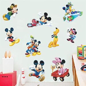 Mickey Wall Sticker Children’s Cartoon Bedroom Background Wall Decoration Self-Adhesive Wall Sticker PVC
