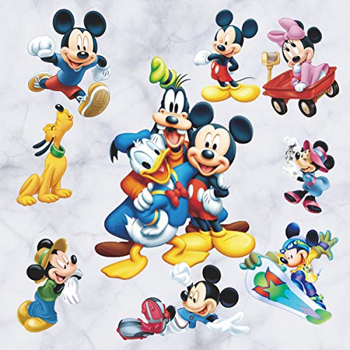 Mickey Wall Sticker Children’s Cartoon Bedroom Background Wall Decoration Self-Adhesive Wall Sticker PVC | The Storepaperoomates Retail Market - Fast Affordable Shopping
