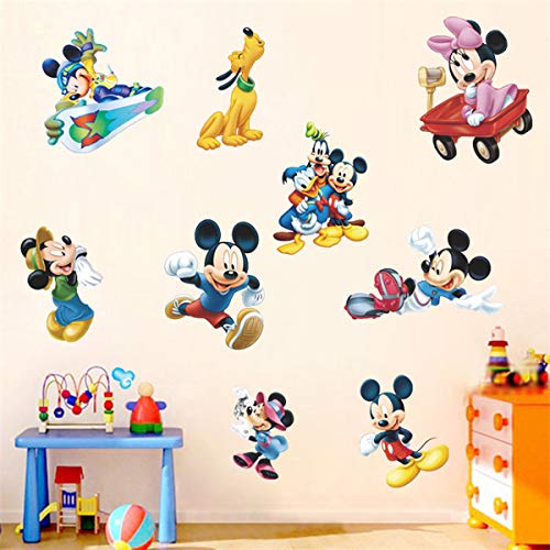 Mickey Wall Sticker Children’s Cartoon Bedroom Background Wall Decoration Self-Adhesive Wall Sticker PVC | The Storepaperoomates Retail Market - Fast Affordable Shopping
