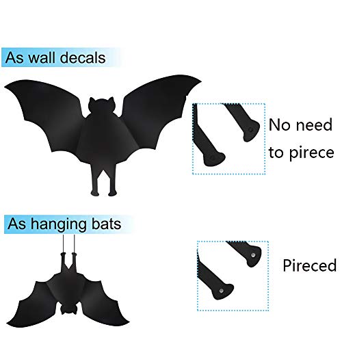 CCINEE Halloween Bat Decoration,Large Hanging Bat Wall Decal Window Door Entryway Sticker for Party Favor Supply,24PCS | The Storepaperoomates Retail Market - Fast Affordable Shopping