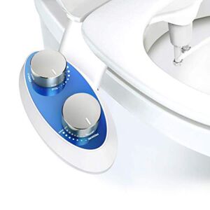 Bidet for Toilet Seat Attachment with Self Cleaning Dual Nozzle -Non-Electric Bidet Spray for Toilet,Fresh Water Spray for Sanitary and Feminine Wash