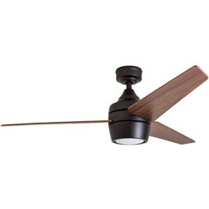 Honeywell Ceiling Fans 50603 Eamon Modern Ceiling Fan with Remote Control, 52”, Bronze (Renewed)