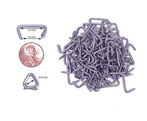 3/4 inch Stainless Steel Hog Rings for Upholstery Made in The USA (100 Count Bag-3.5oz)