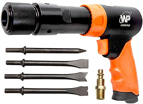 WORKPAD 190mm Long Barrel Air Hammer with Quick Change Chisel Retainer and 4-Piece Chisels Set, Pneumatic Tools | The Storepaperoomates Retail Market - Fast Affordable Shopping