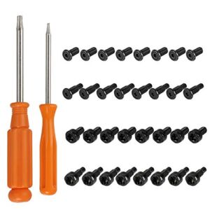HanTof 4 Sets x 32 Pcs Ring Video Doorbell Screws,Replacement Security Screws and Screwdriver Kit Compatible with All Ring Doorbells include Video Doorbell,Video Doorbell 2,Pro and Elite