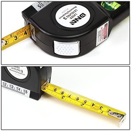 DNA Motoring TOOLS-00054 Adjustable Metric Ruler w/ Triangle Bracket – 8 ft. Measuring Tape w/ Three Mode Laser Line, Bubble Vials, Ruler Base | The Storepaperoomates Retail Market - Fast Affordable Shopping