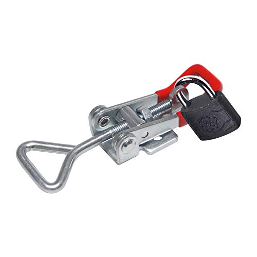 Chfine Adjustable Toggle Clamps with Lock Hole, Hold Down Toggle Clamps Latch Antislip Red Hand Tool Holding Capacity Antislip Horizontal Heavy Duty Toggle Clamp 4002 480lbs Quick Release Tool（8 pack） | The Storepaperoomates Retail Market - Fast Affordable Shopping