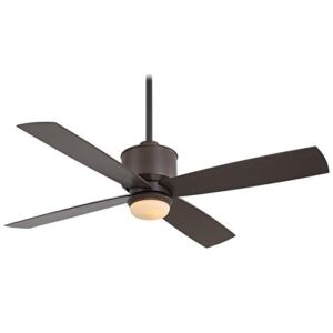 Minka-Aire F734L-ORB Strata 52 Inch Outdoor Ceiling Fan with Integrated LED Light in Oil Rubbed Bronze Finish