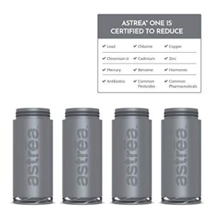 astrea ONE Filtering Water Bottle Replacement Filter (Pack of 4)