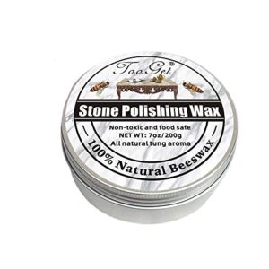 TooGet Stone Seasoning Beeswax Furniture Polish & Restoration Care Beeswax, Suit for Marble Furniture, Ceramic Tiles, Stone Floor, Stone Walls, Stone Polish Protection – 7OZ