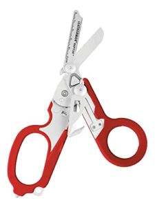 LEATHERMAN, Raptor Rescue Emergency Shears with Strap Cutter and Glass Breaker, Red w/Utility Sheath