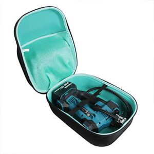 Hermitshell Travel Case for Makita DMP180ZX 18V LXT Lithium-Ion Cordless Inflator (Case for Inflator + Battery + Charger)