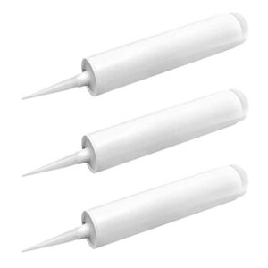 QWORK Caulking Sealant Tubes, 3 Pack 10oz Empty Plastic Caulk Tubes