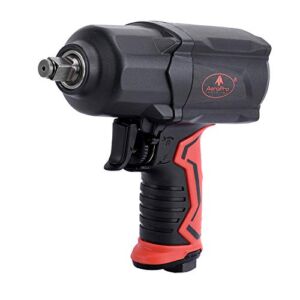 AEROPRO TOOLS 1/2-Inch Composite Air Impact Wrench(A301),Twin Hammer with 1200FT-LB max loosening torque,industrial