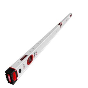 CE Tools 48-Inch Red Edge Construction Level, Shock-Proof Vial, Milled Bottom, Robust End Caps (48″)