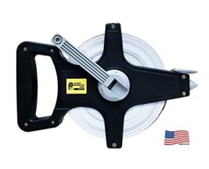 The Perfect Measuring Tape Company – The Army Combat Fitness Test’s Official Surveyor’s Tape Measure – Locking and Rewinding – American Made – 100′ (feet) / 30m (meter) Model PMT3