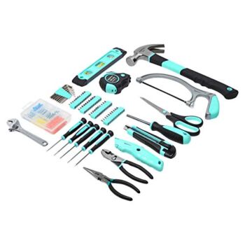 Amazon Basics Household Tool Set with Tool Bag – 165-Piece, Turquoise | The Storepaperoomates Retail Market - Fast Affordable Shopping