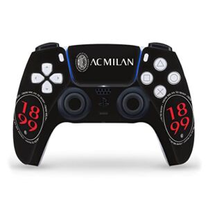 Head Case Designs Officially Licensed AC Milan 1899 Oversized Art Vinyl Faceplate Sticker Gaming Skin Decal Cover Compatible With Sony PlayStation 5 PS5 DualSense Controller