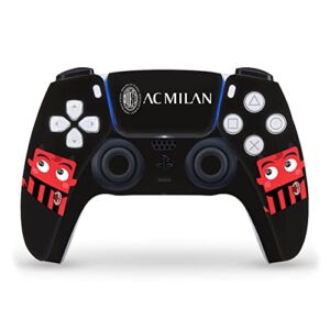 Head Case Designs Officially Licensed AC Milan Mascotte Art Vinyl Faceplate Sticker Gaming Skin Decal Cover Compatible With Sony PlayStation 5 PS5 DualSense Controller