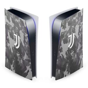 Head Case Designs Officially Licensed Juventus Football Club Monochrome Splatter Logo Art Vinyl Faceplate Sticker Gaming Skin Decal Cover Compatible With Sony PlayStation 5 PS5 Digital Edition Console