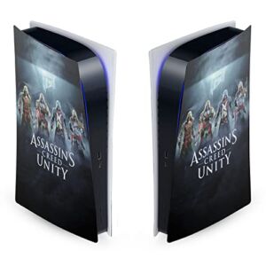 Head Case Designs Officially Licensed Assassin’s Creed Group Unity Key Art Matte Vinyl Faceplate Sticker Gaming Skin Decal Cover Compatible With Sony PlayStation 5 PS5 Digital Edition Console