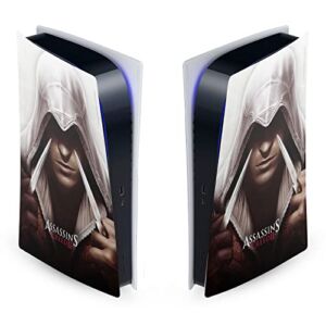 Head Case Designs Officially Licensed Assassin’s Creed Ezio II Graphics Matte Vinyl Faceplate Sticker Gaming Skin Decal Cover Compatible With Sony PlayStation 5 PS5 Digital Edition Console