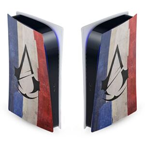 Head Case Designs Officially Licensed Assassin’s Creed Flag Of France Unity Key Art Vinyl Faceplate Sticker Gaming Skin Decal Cover Compatible With Sony PlayStation 5 PS5 Digital Edition Console