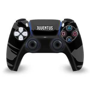 Head Case Designs Officially Licensed Juventus Football Club Sweep Stroke Art Matte Vinyl Faceplate Sticker Gaming Skin Decal Cover Compatible With Sony PlayStation 5 PS5 DualSense Controller