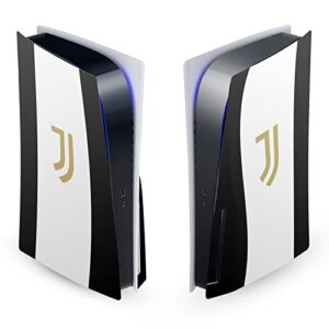 Head Case Designs Officially Licensed Juventus Football Club Black Stripes Art Vinyl Faceplate Sticker Gaming Skin Decal Cover Compatible With Sony PlayStation 5 PS5 Disc Edition Console