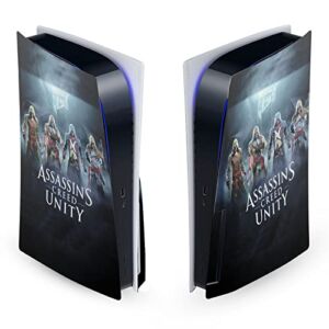 Head Case Designs Officially Licensed Assassin’s Creed Group Unity Key Art Matte Vinyl Faceplate Sticker Gaming Skin Decal Cover Compatible With Sony PlayStation 5 PS5 Disc Edition Console