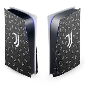 Head Case Designs Officially Licensed Juventus Football Club Geometric Pattern Art Matte Vinyl Faceplate Sticker Gaming Skin Decal Cover Compatible With Sony PlayStation 5 PS5 Disc Edition Console