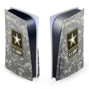 Head Case Designs Officially Licensed U.S. Army® Logo Camouflage Key Art Vinyl Faceplate Sticker Gaming Skin Decal Cover Compatible With Sony PlayStation 5 PS5 Disc Edition Console