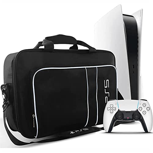 Carry Case Compatible for PS5, Carrying Travel Case with Zinc Alloy Zippers, for Playstation 5 Console, Controllers and Accessories | The Storepaperoomates Retail Market - Fast Affordable Shopping