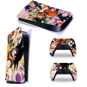 God Battle-PS5 Skin for Console and Controllers Vinyl Sticker, Durable, Scratch Resistant, Bubble-Free, Compatible with PS 5 (only fit with Ps5 Disc Version)
