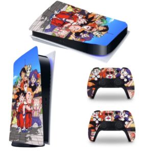 Super Xayda-PS5 Console and Controllers Skin for Playstation 5 Disk Version, PS5 Console and Controllers Skin Vinyl Sticker Decal Cover (only fit with Ps5 Disc Version)
