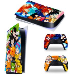 Super Xayda-PS5 disc Version Anime Skin for Console and Controllers Vinyl Sticker, Durable, Scratch Resistant, Bubble-Free, Compatible with Playstation 5 (only fit with Ps5 Disc Version)